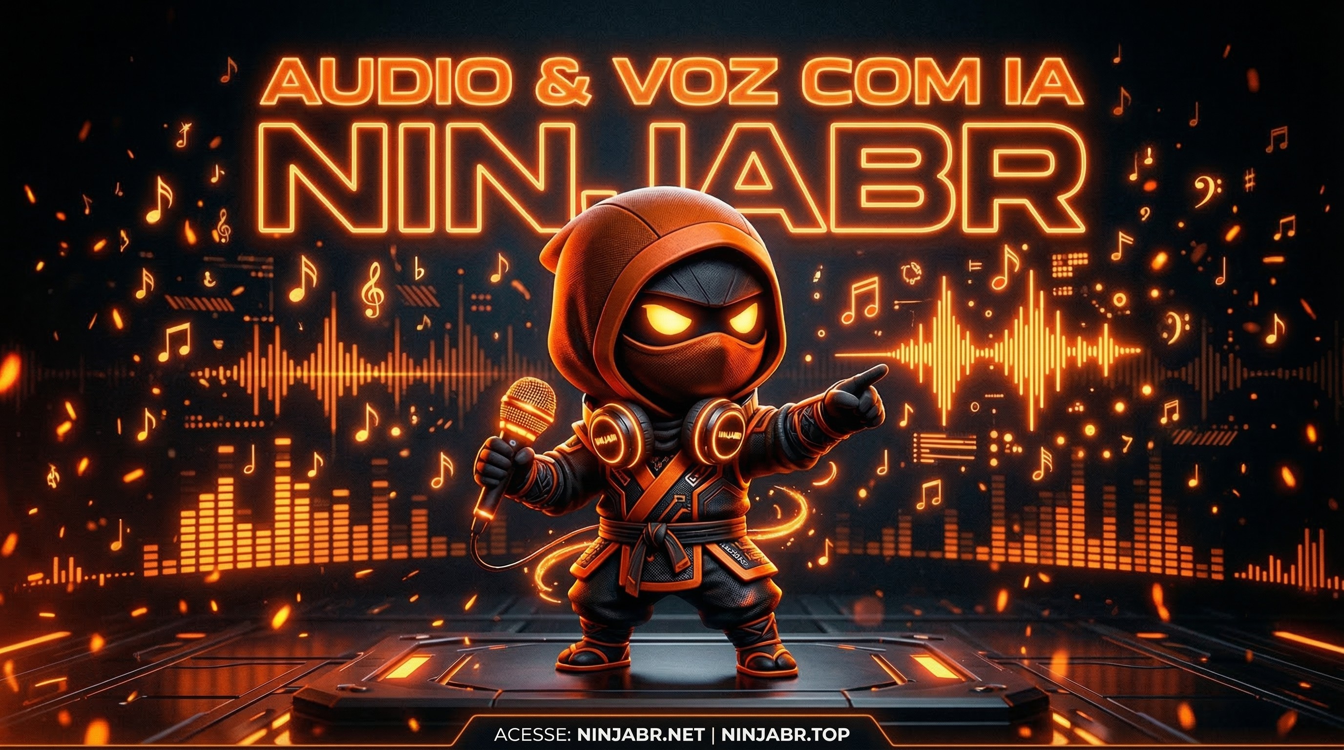 NinjaBR innovative audio tools Suno Fish.Audio Voice Clone IA